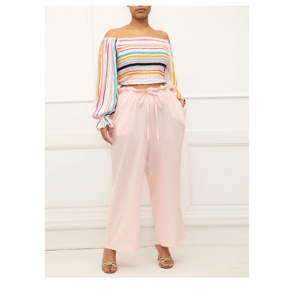 Eloquii Pants - 💗The Paperbag Waist Wide Leg Pants from ELOQUII Elements, NWT size 16